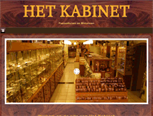 Tablet Screenshot of hetkabinet-miniaturen.nl